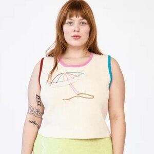 Rachel Antonoff knit Umbrella Shell Tank Top